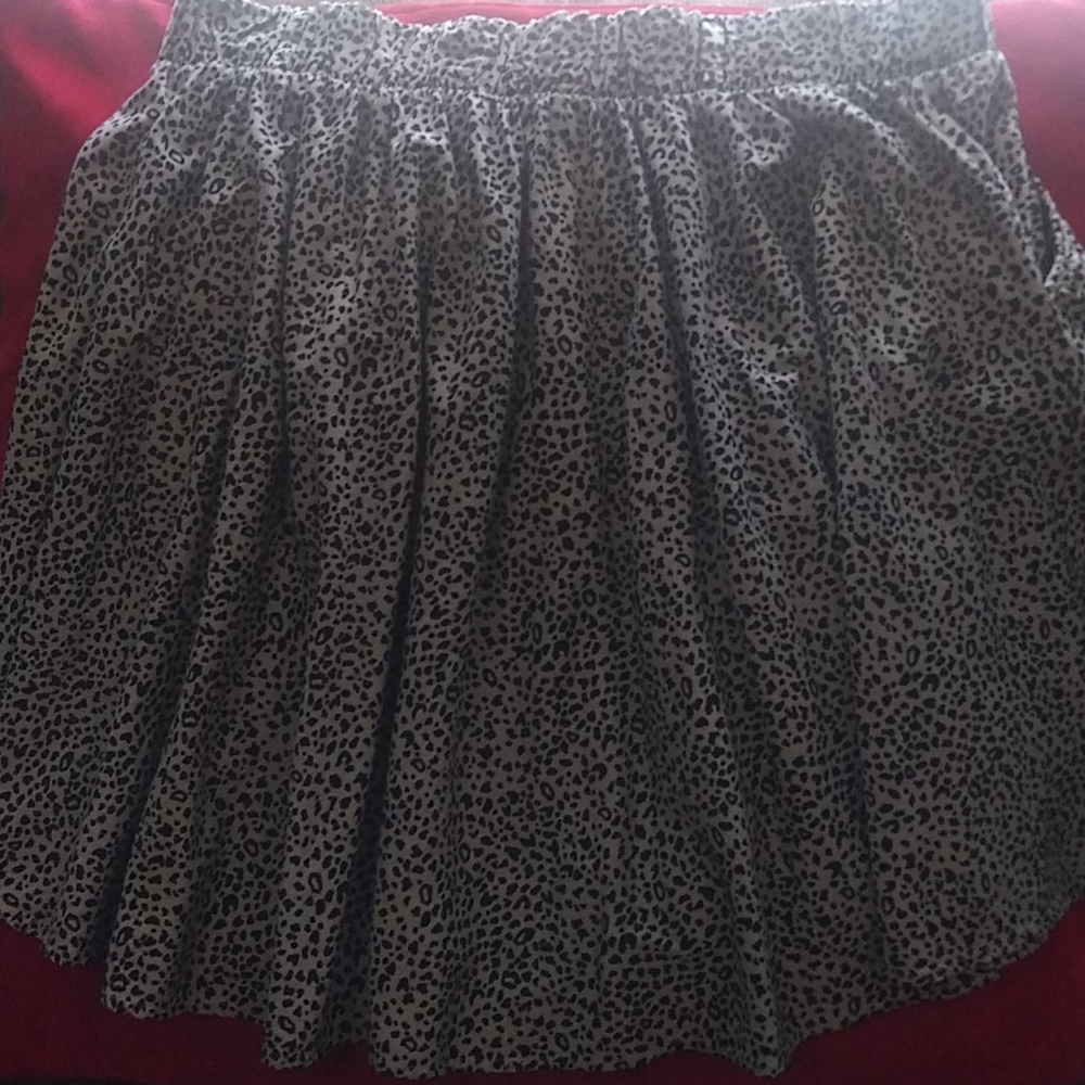 Animal Print Skater Skirt